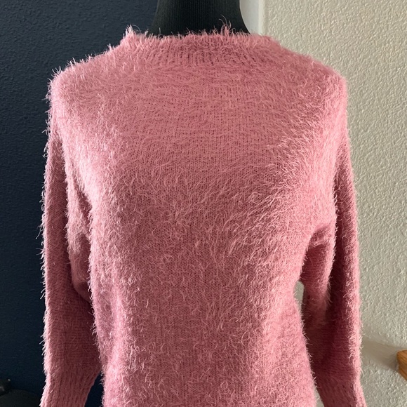 Pink Fuzzy Sweater - Picture 2 of 5